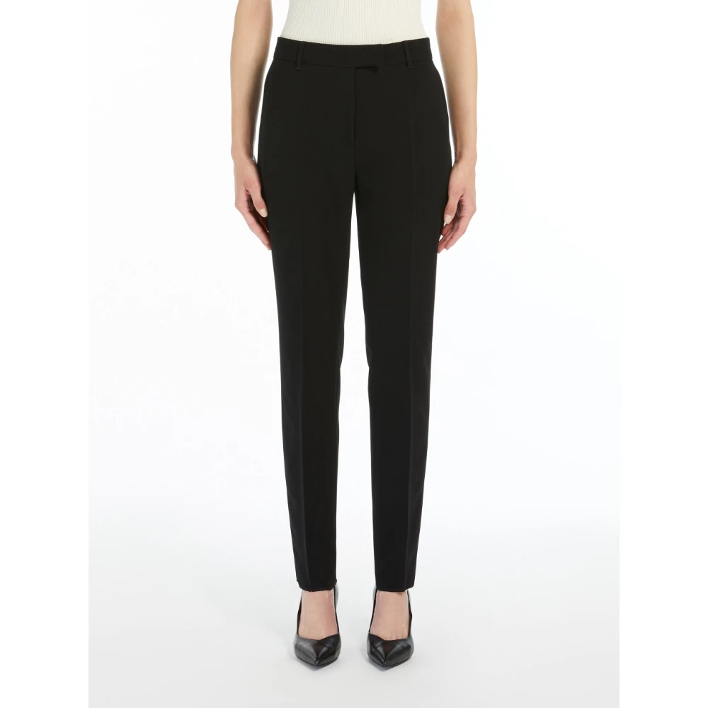 Max Mara Studio Technische Cady Broek Black Dames