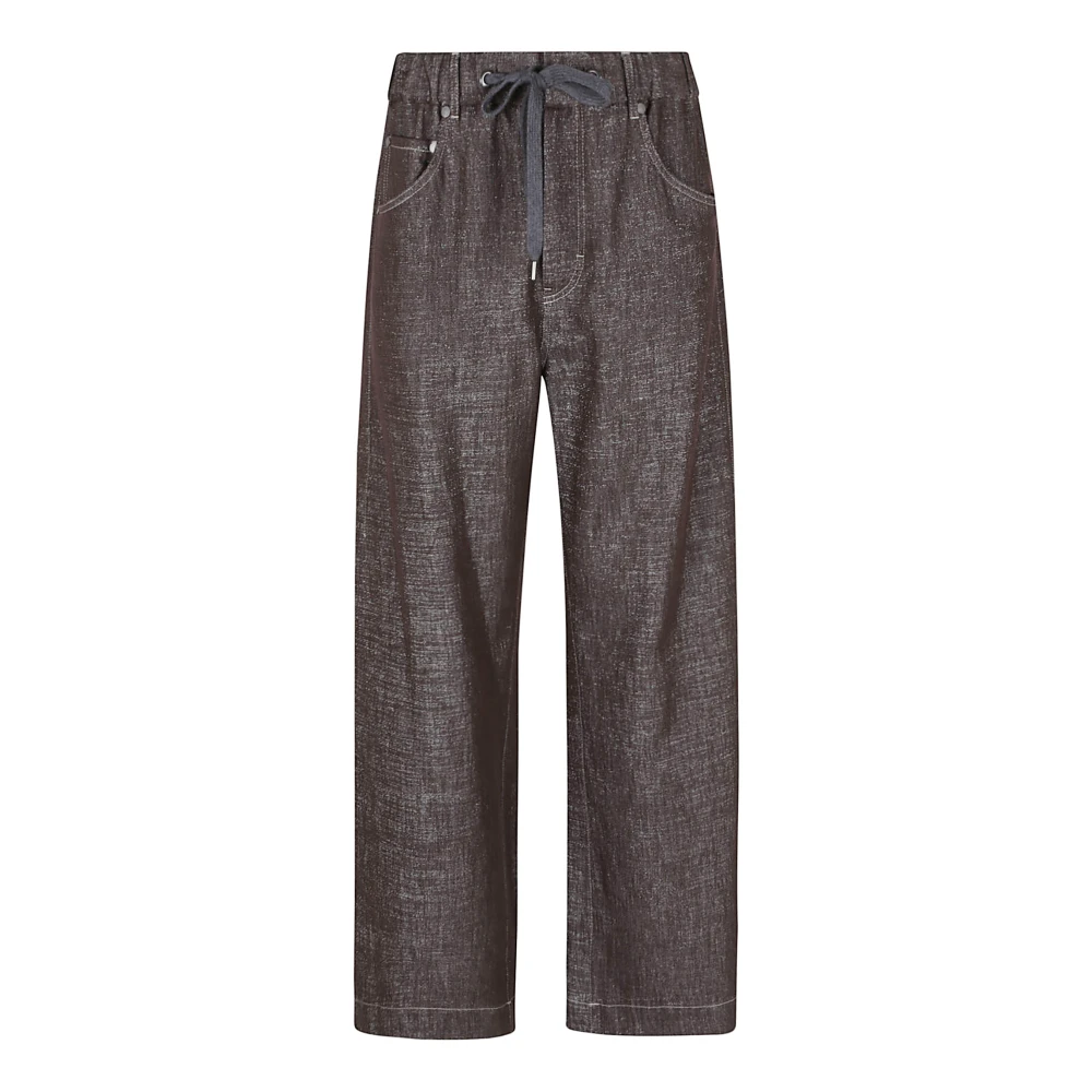 Trousers > Straight Trousers - - Brunello Cucinelli - Modalova