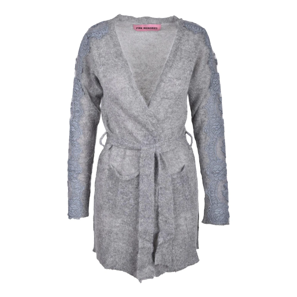 Pink Memories Zachte Mohair Blend Vest Black Dames