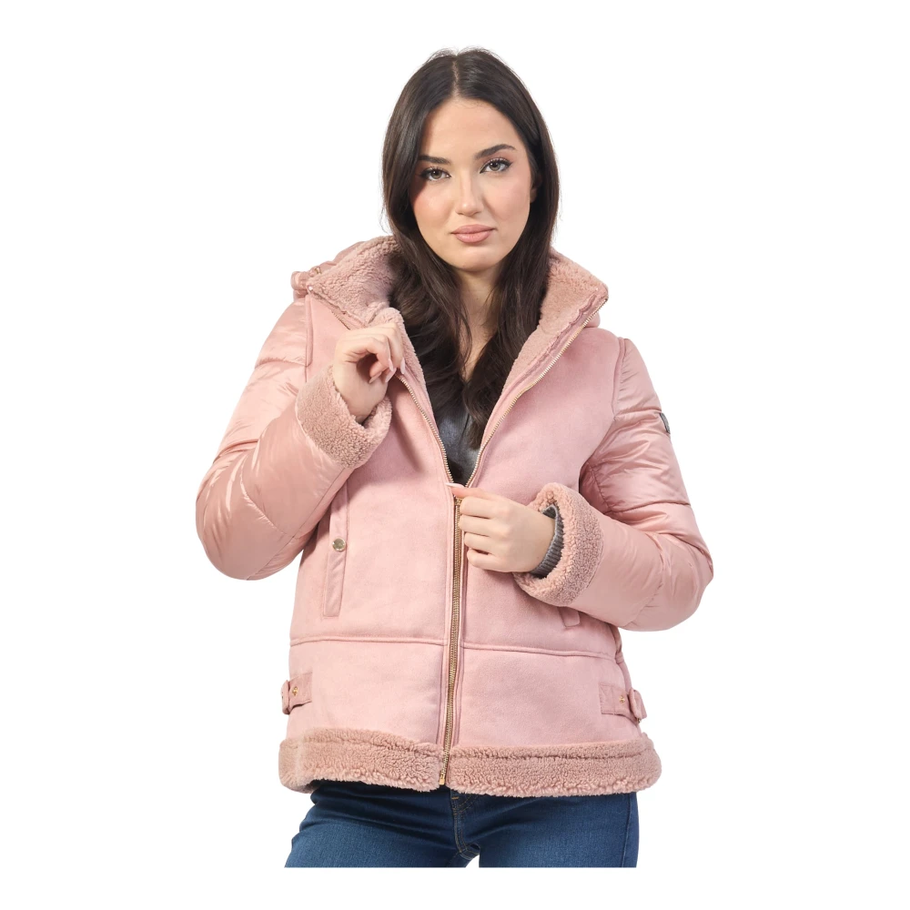 YES ZEE Roze Winterjas voor Vrouwen Pink Dames
