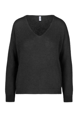 Seamless Alpaca Blend V-Neck Sweater