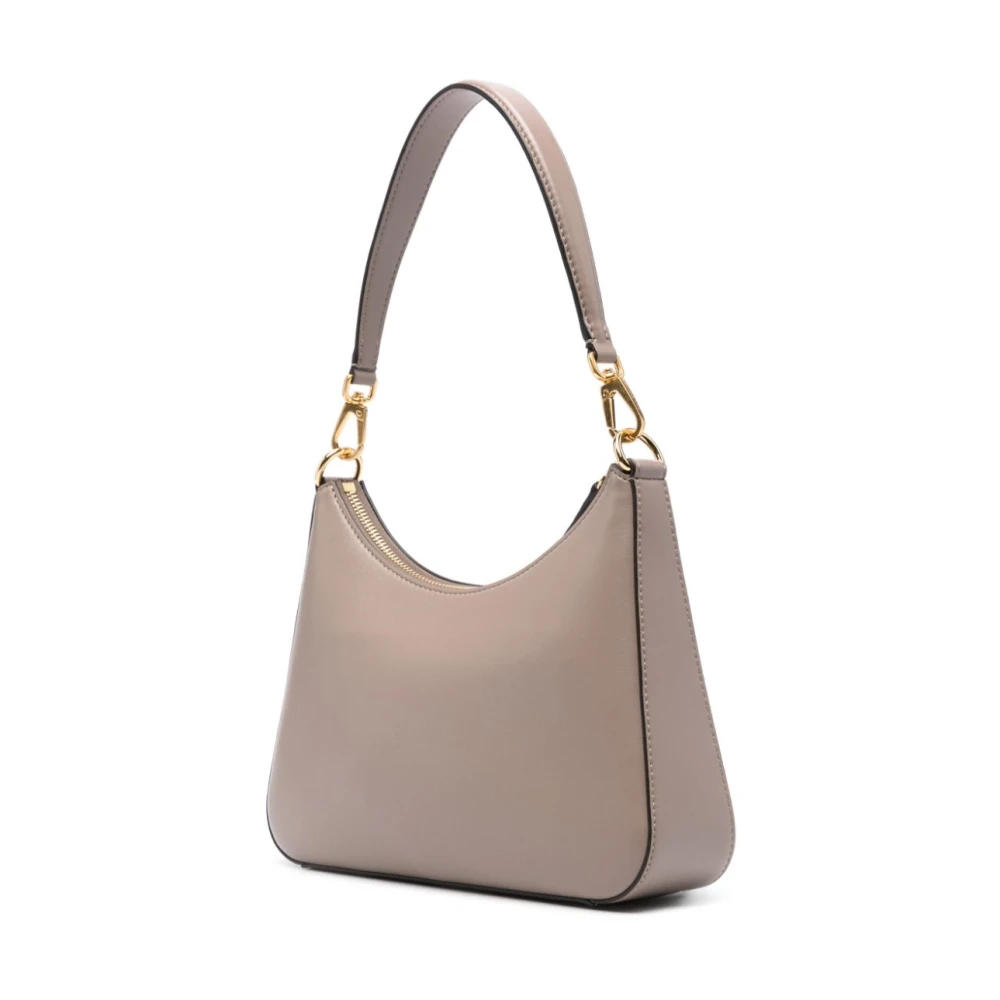 Stella Mccartney Geperforeerde Logo Schoudertas Beige Dames