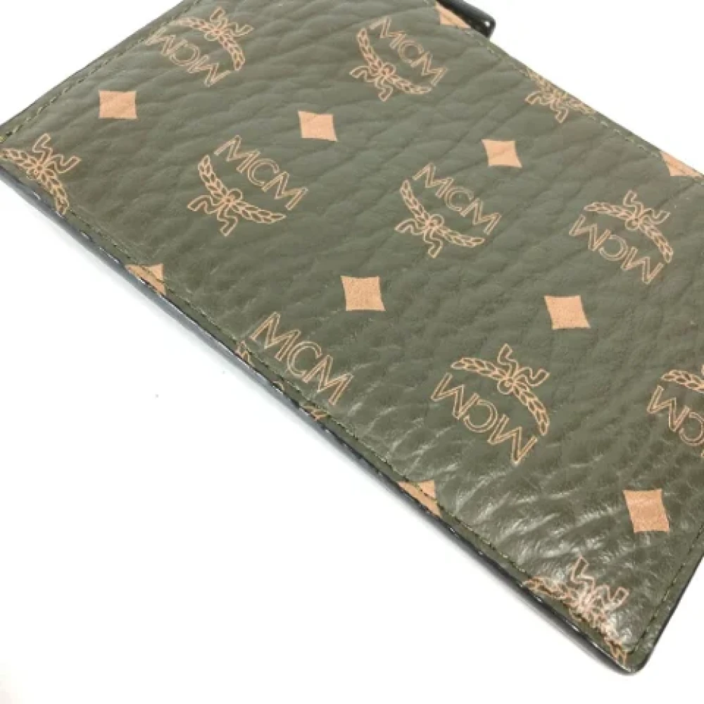 MCM Pre-owned Leather wallets Brown Dames