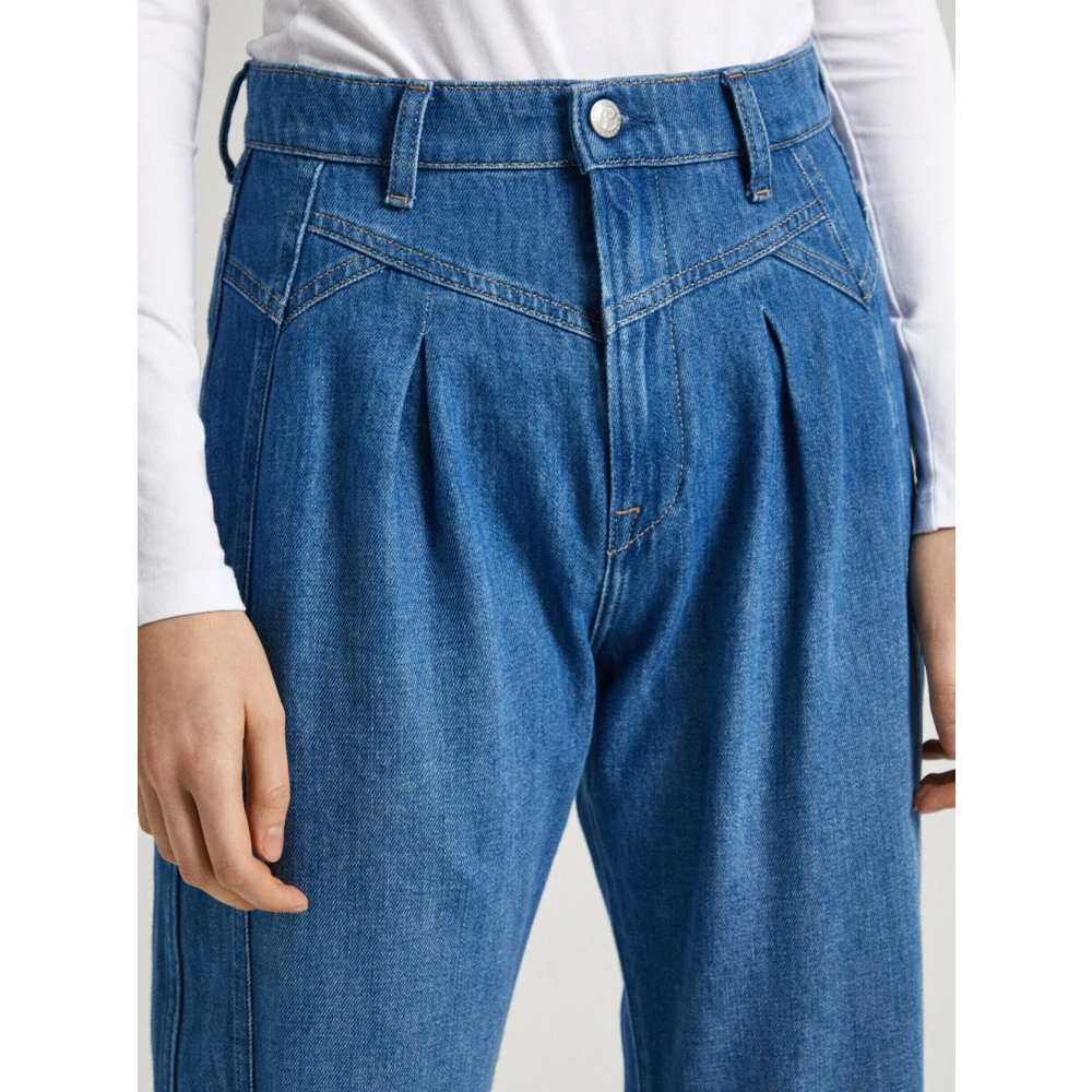 Pepe Jeans Denim Straight Jeans voor Vrouwen Blue Dames