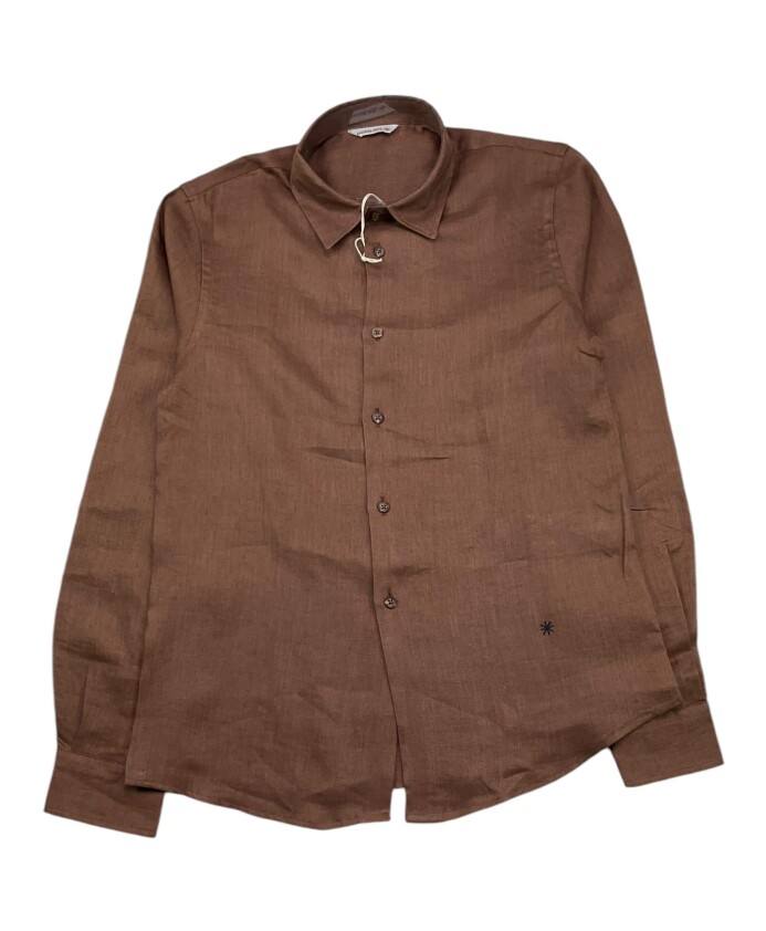 chemise-garcon-marron-produit-certifie