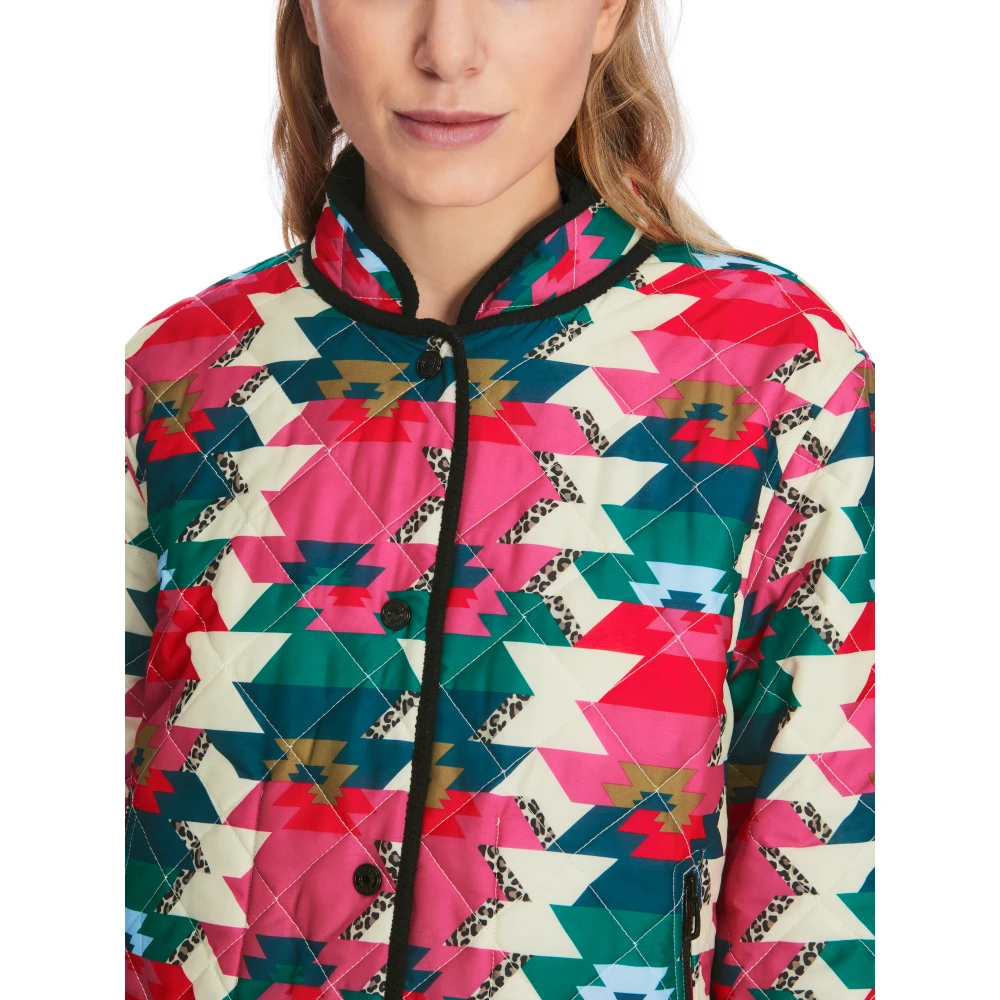 Marc Cain Omkeerbare Pufferjas met Print Multicolor Dames