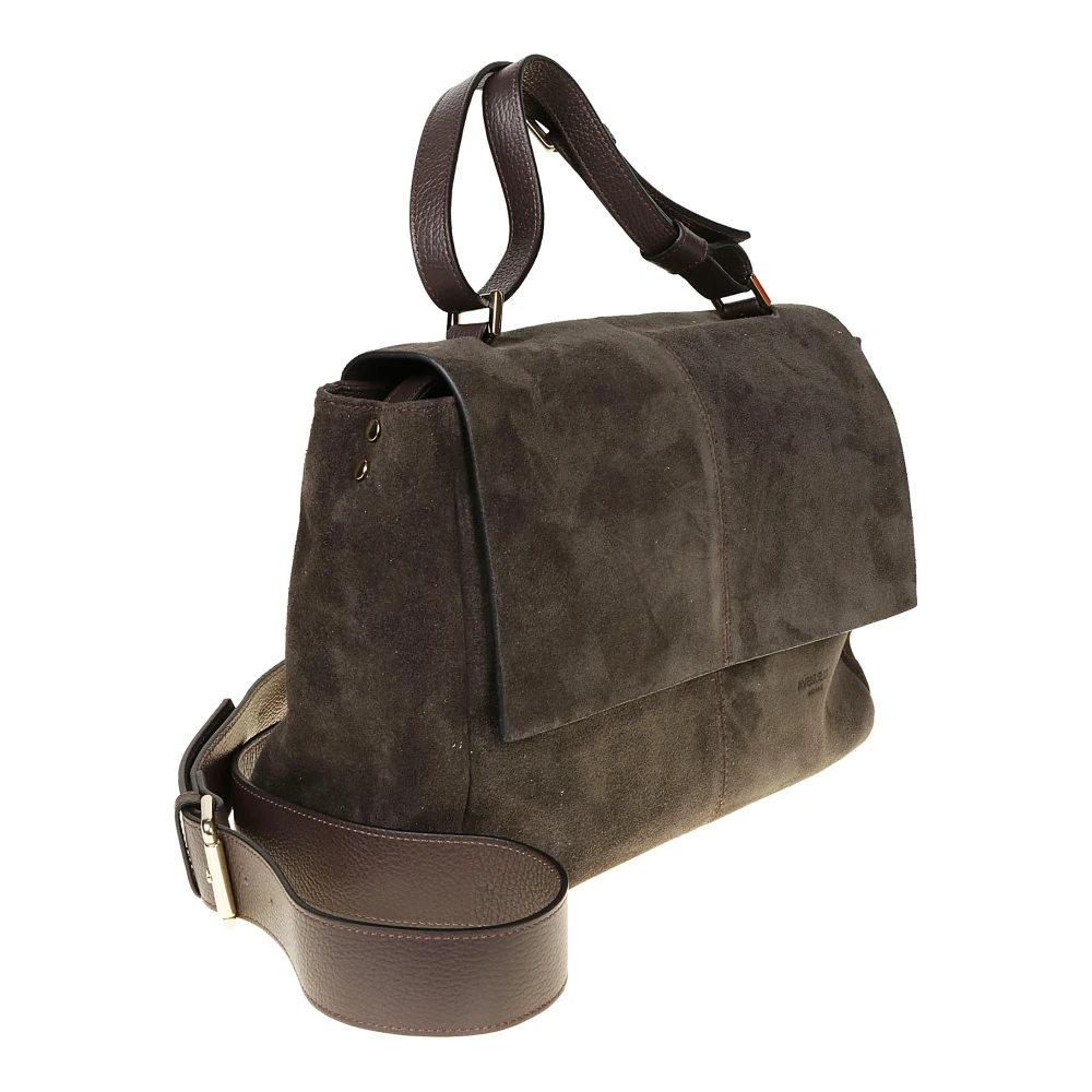 Avenue 67 Elettra Medium Tas met Klep Sluiting Brown Dames