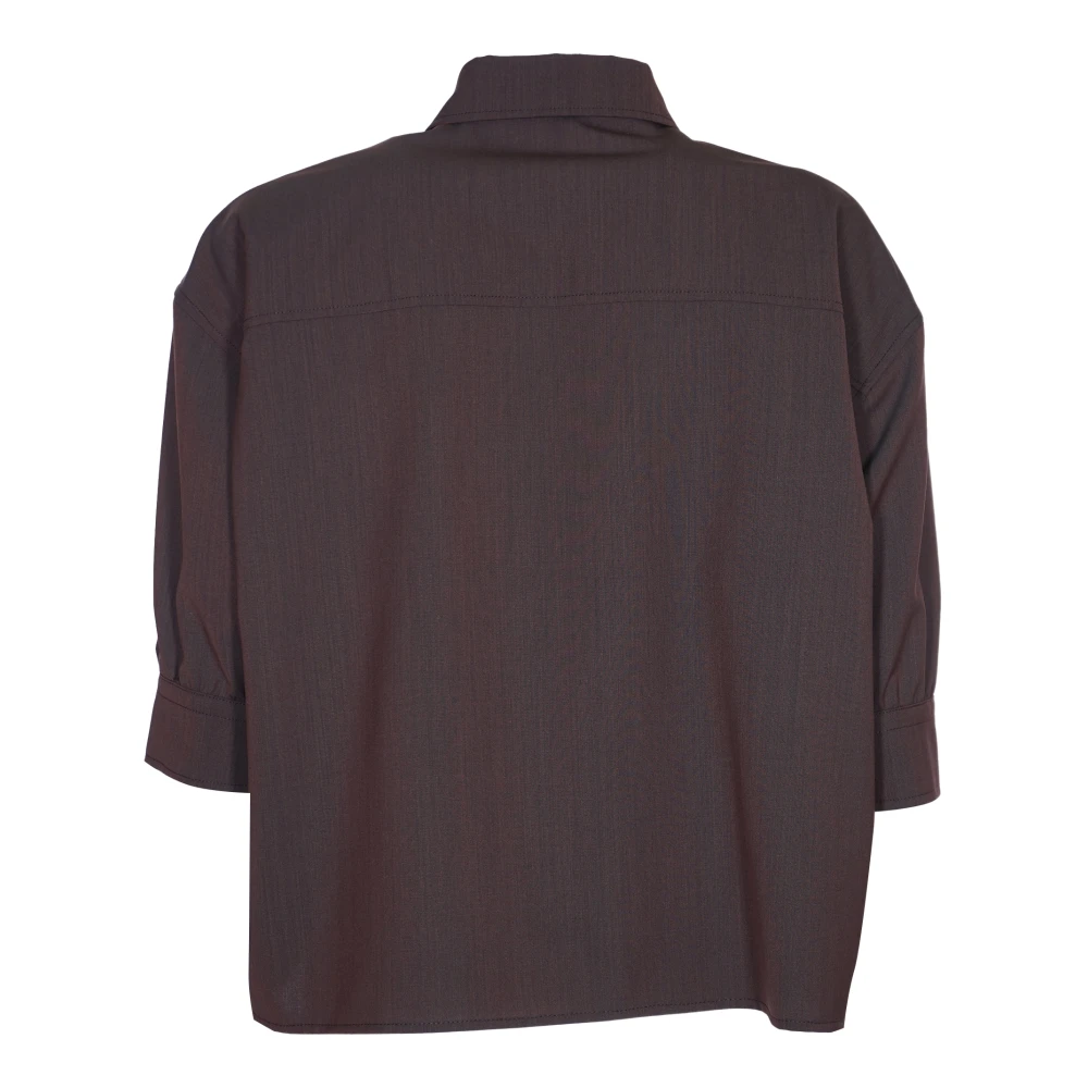 Philosophy di Lorenzo Serafini Bruine Herenshirts Brown Dames