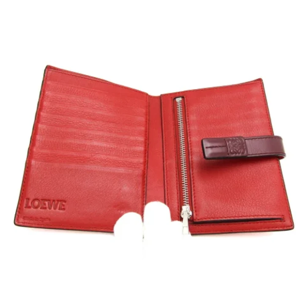 Loewe Pre-owned Leather wallets Pink Dames