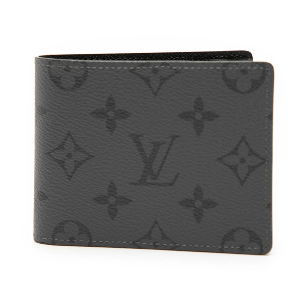 Louis Vuitton Vintage Women's Gray Pre-Owned Compact Wallet