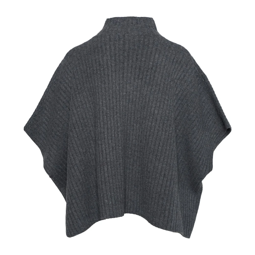 Hést Women's Gray Adelina Jumper - Ponchos - One Size - Jackets
