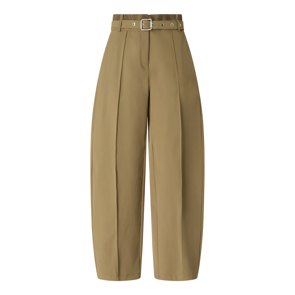 Pinko Tignanello Pantalone Tecnico - Female - Wide Trousers - Beige - Xs - Trousers