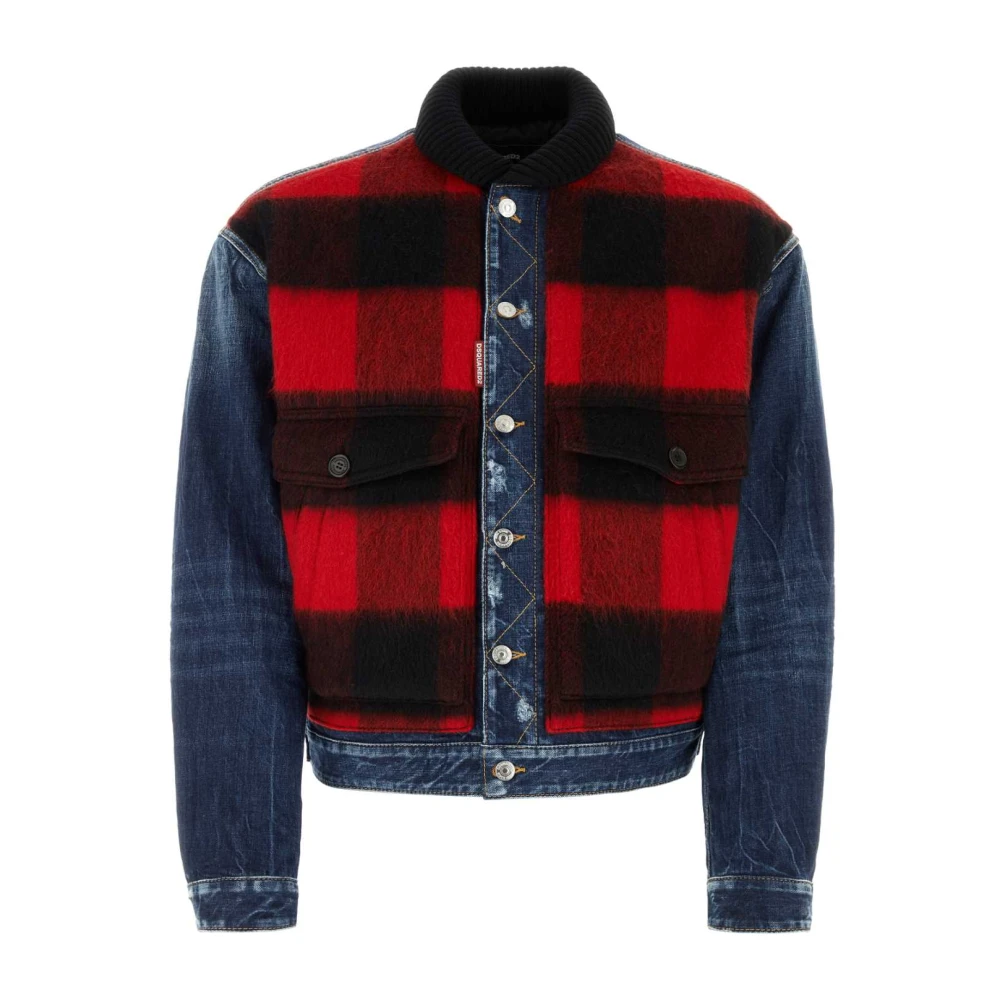 Dsquared2 Stijlvolle Jassen voor Mannen en Vrouwen Blue Heren
