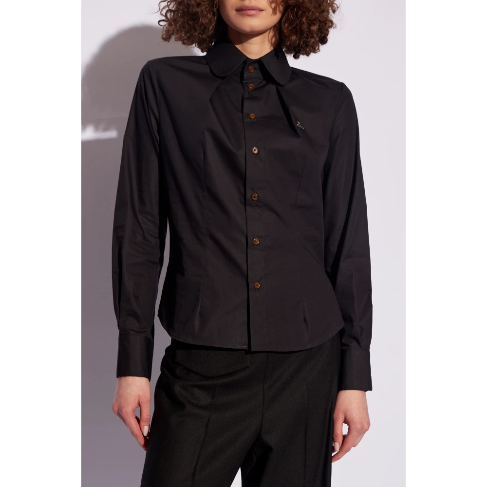 Vivienne Westwood Shirt met logo Black Dames