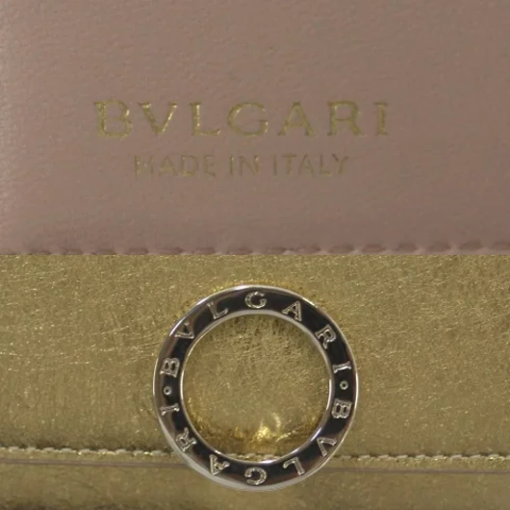 Bvlgari Vintage Pre-owned Fabric wallets Yellow Dames
