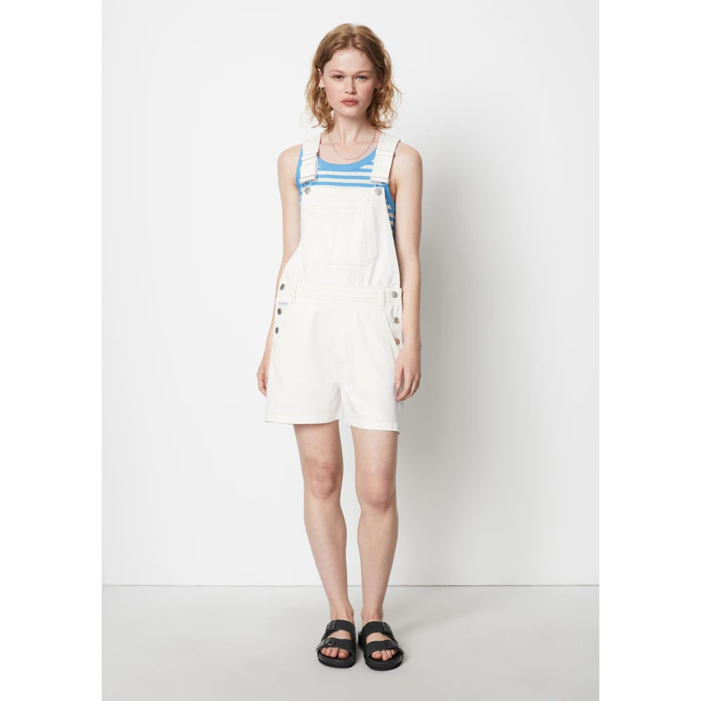 Marc O'Polo Jeans dungarees relaxed White Dames