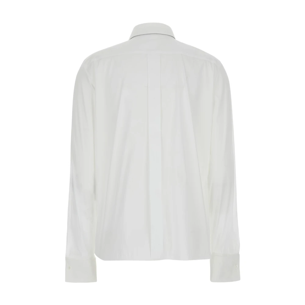 BRUNELLO CUCINELLI Witte Shirt met Puntkraag van Katoenmix White Dames