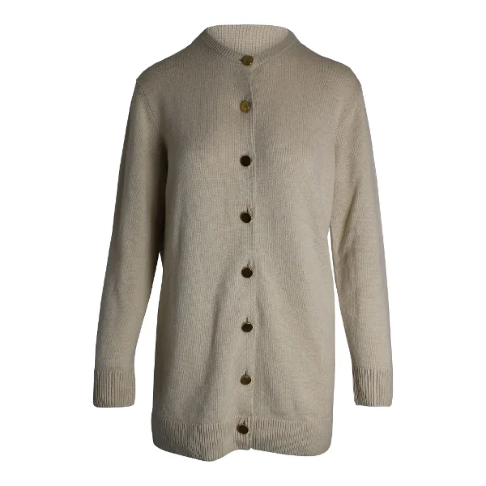 Louis Vuitton Vintage Pre-owned Wool tops Beige Dames