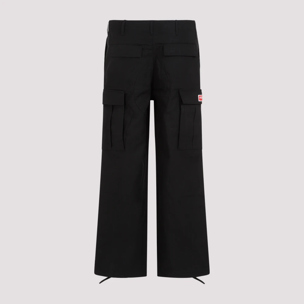 Kenzo Zwarte Cargo Broek Black Heren