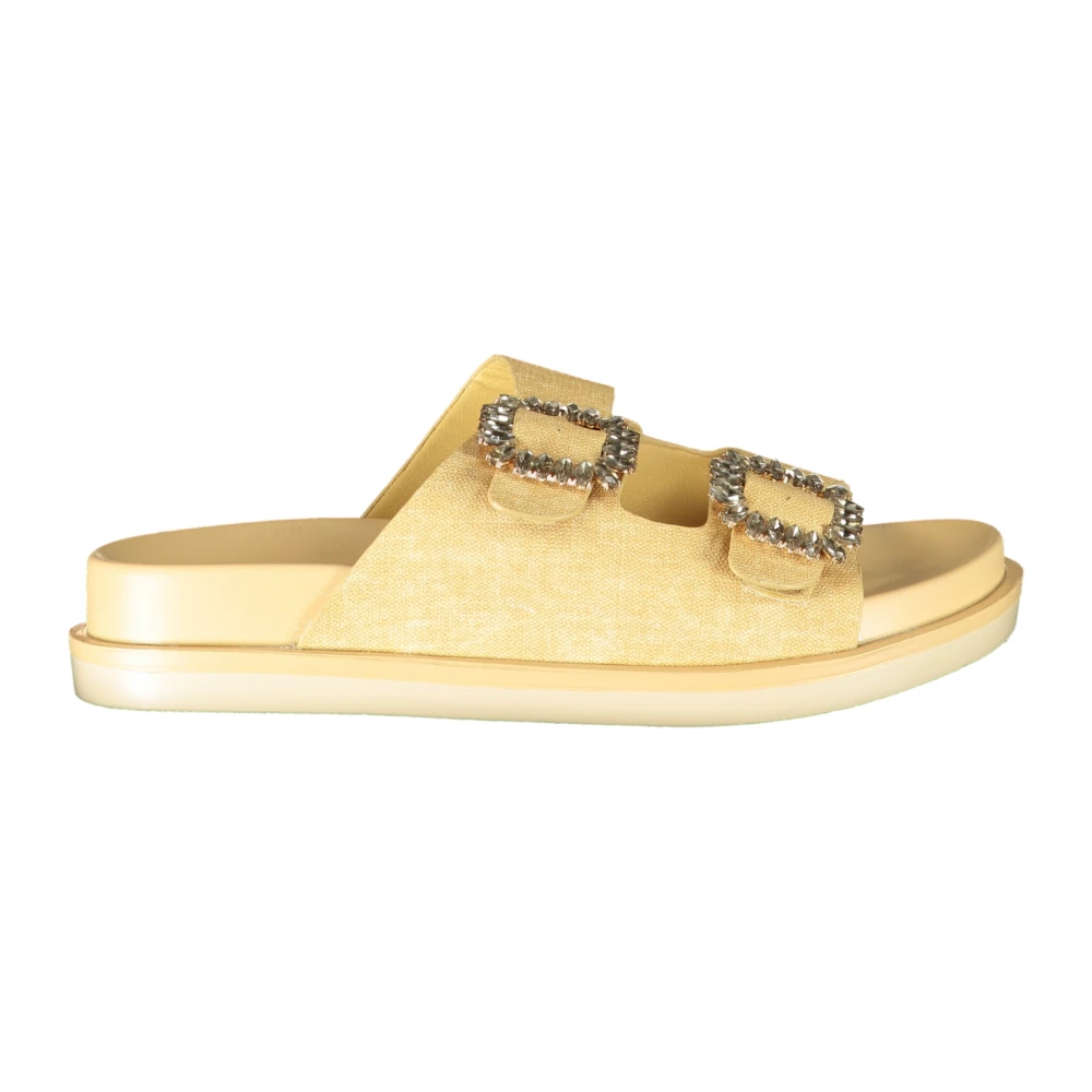 Laura Biagiotti Beige Sliders, Female, 4 Uk, Splash Slipper
