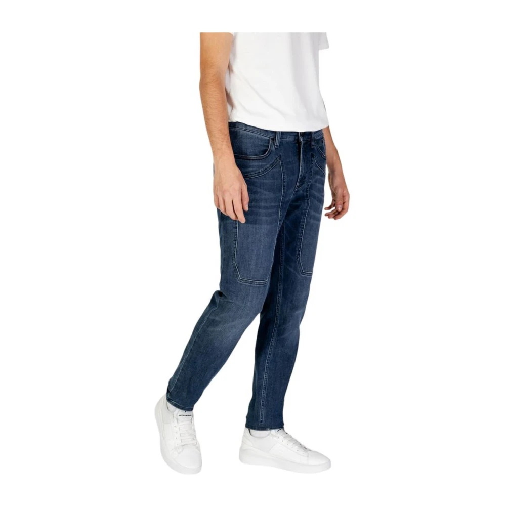 Jeckerson Blauwe Katoenen Stretch Jeans Blue Heren