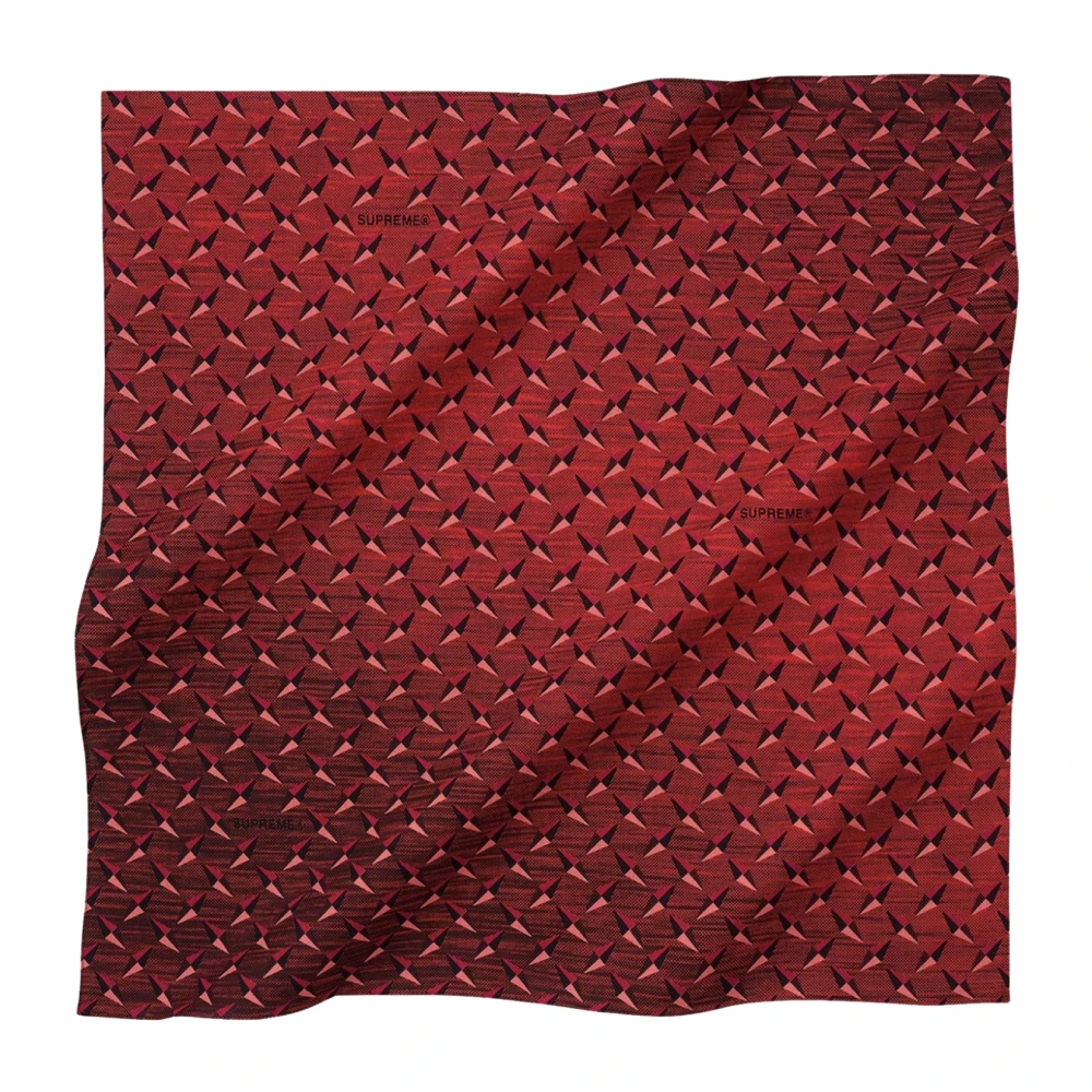 Supreme Beperkte oplage Diamantplaat Bandana Rood Red Heren