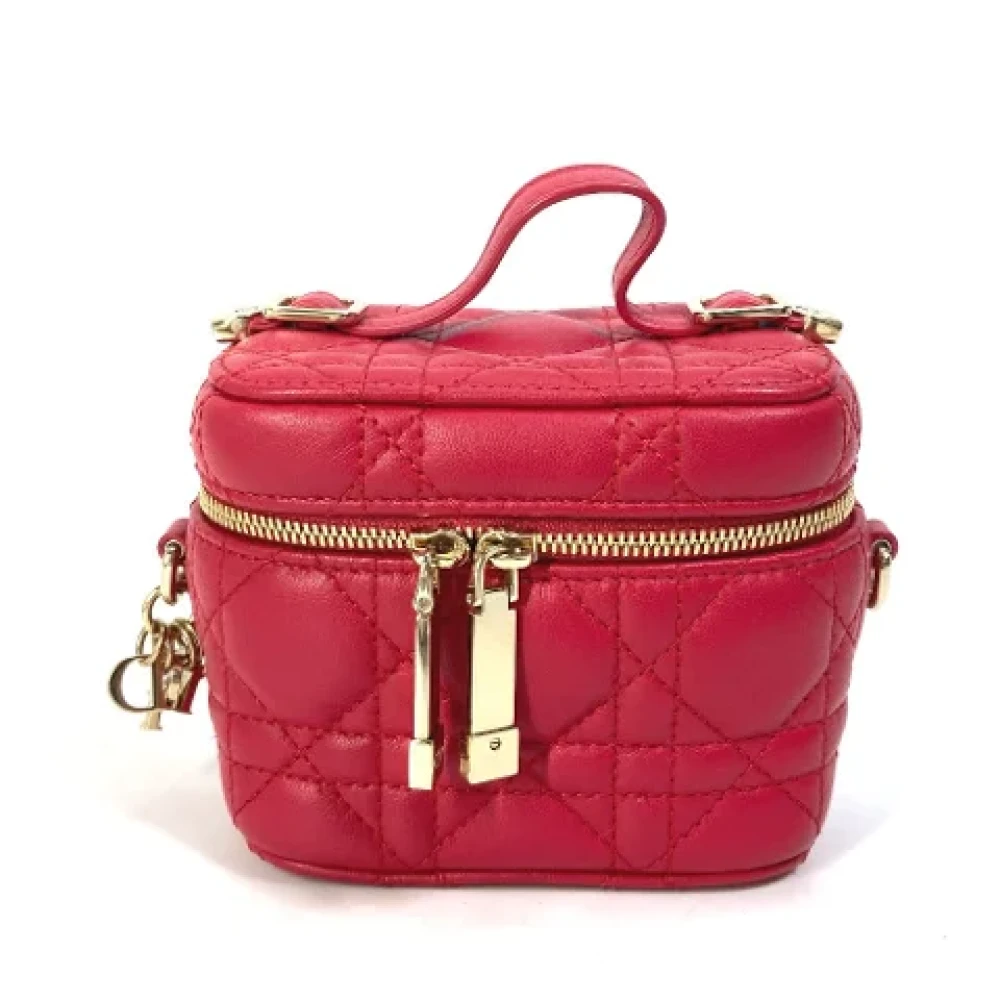 Dior Vintage Pre-owned Leather dior-bags Red Dames