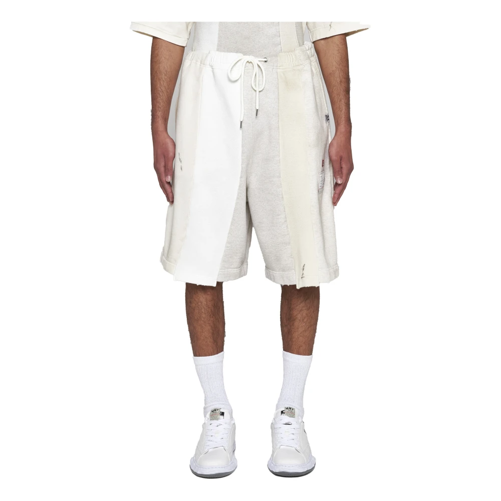 Mihara Yasuhiro Witte Shorts voor Mannen Multicolor Heren