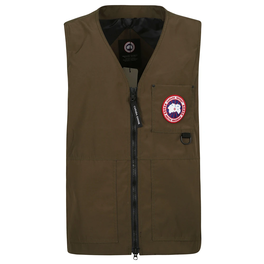 Canada Goose Militair Groene Mouwloze Vest Brown Heren