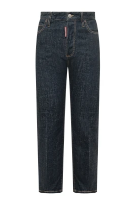 Mid Rise Straight Jeans