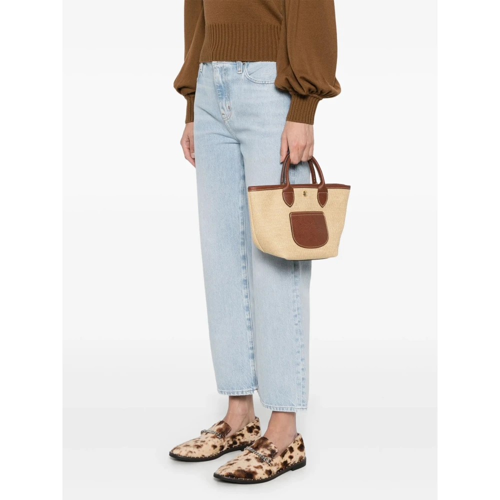 Longchamp Opvouwbare Mandtas in Bruin Beige Dames