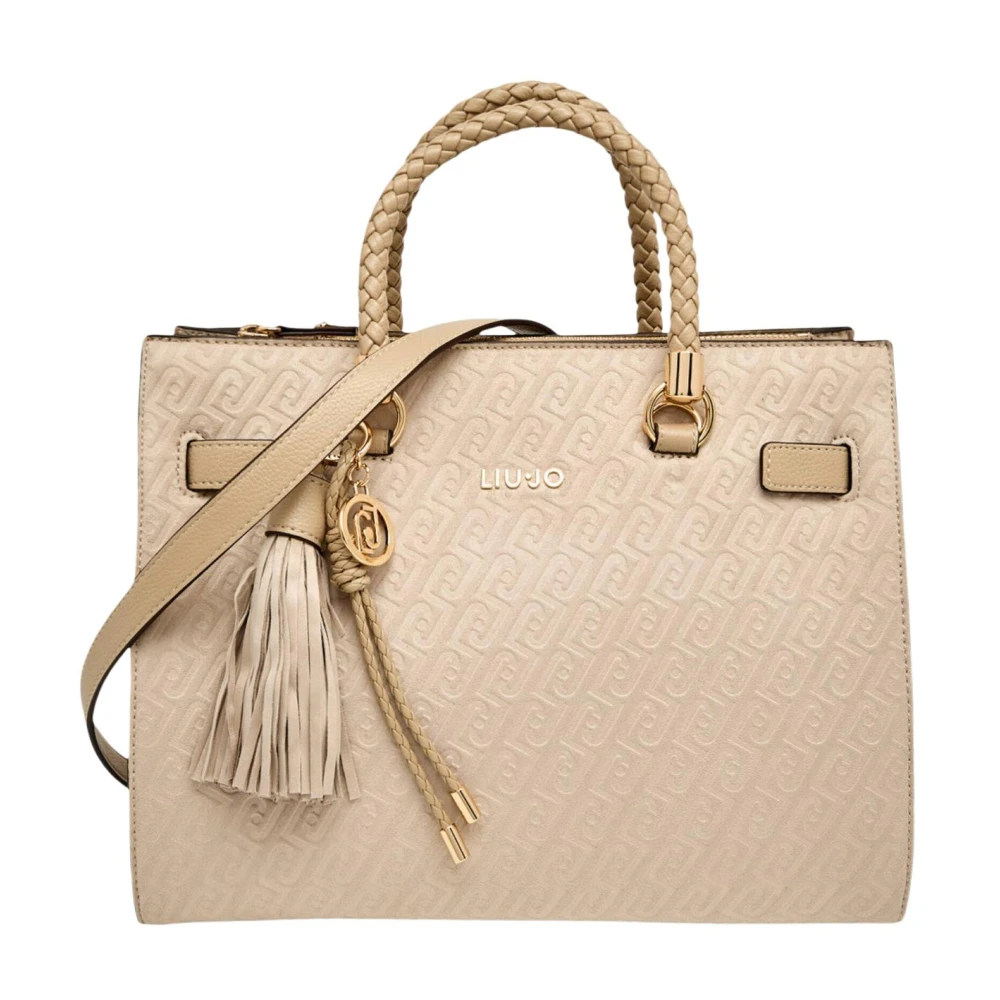Liu Jo Vrouw Beige Tassen Dames, One Size, Polyester, M Tote
