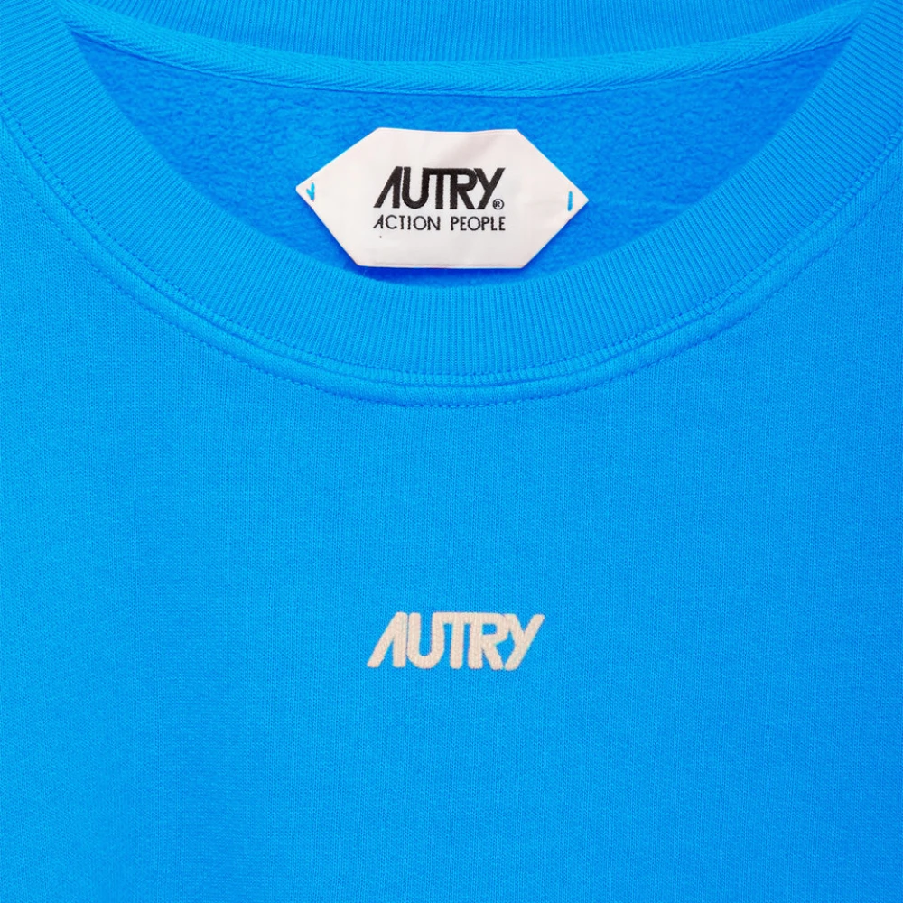 Autry Katoenen Sweatshirt met Lange Mouwen Blue Heren