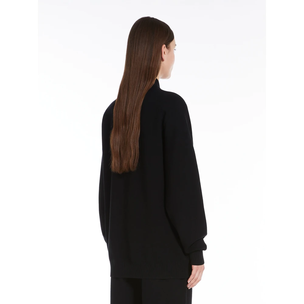 Max Mara Studio Zwarte Trui Teorema Black Dames