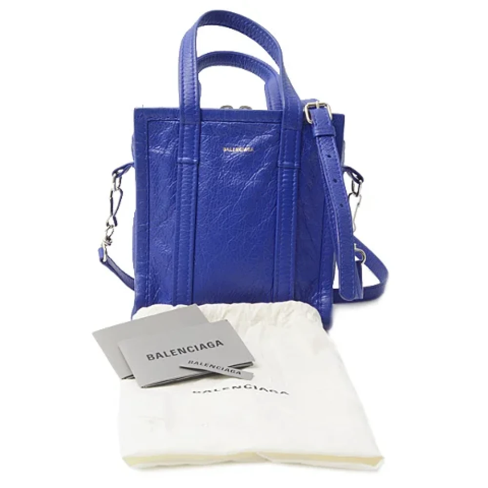Balenciaga Vintage Pre-owned Leather handbags Blue Dames