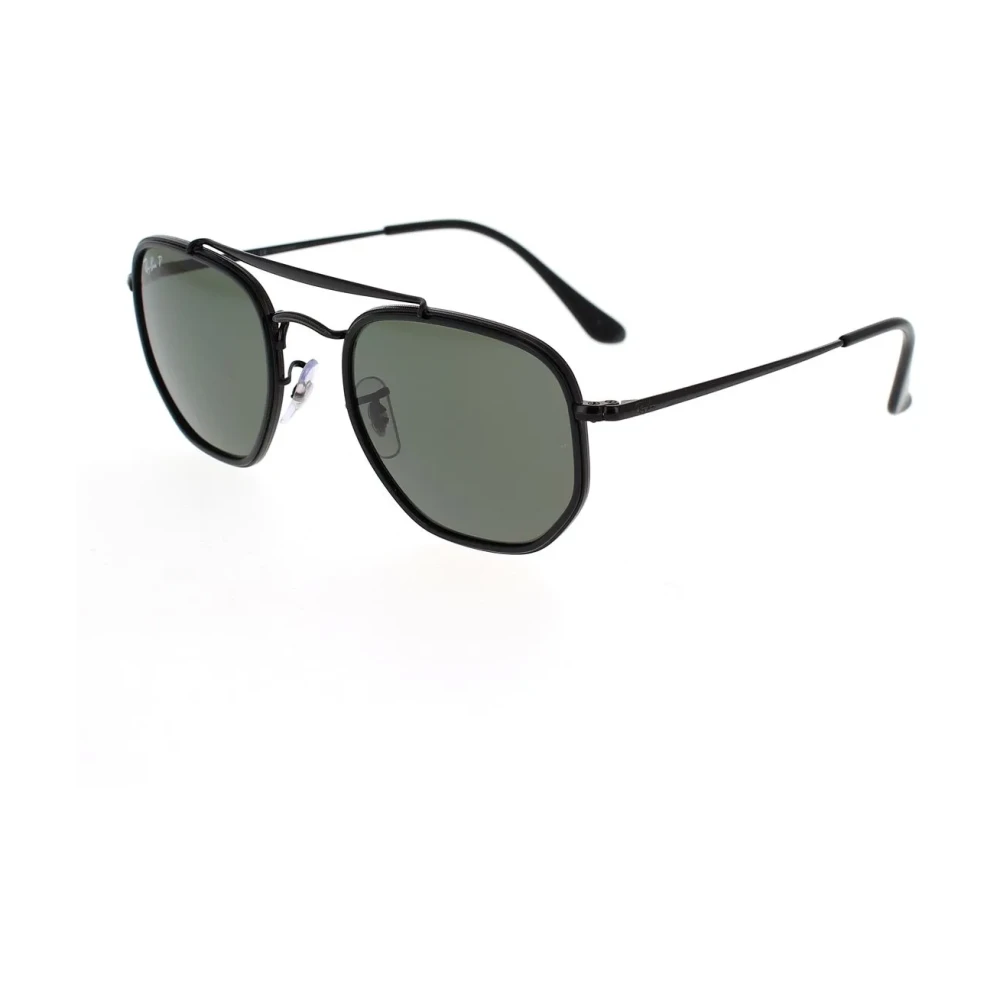 Ray-Ban Unisex Black Hexagonal Sunglasses The Marshal Ii