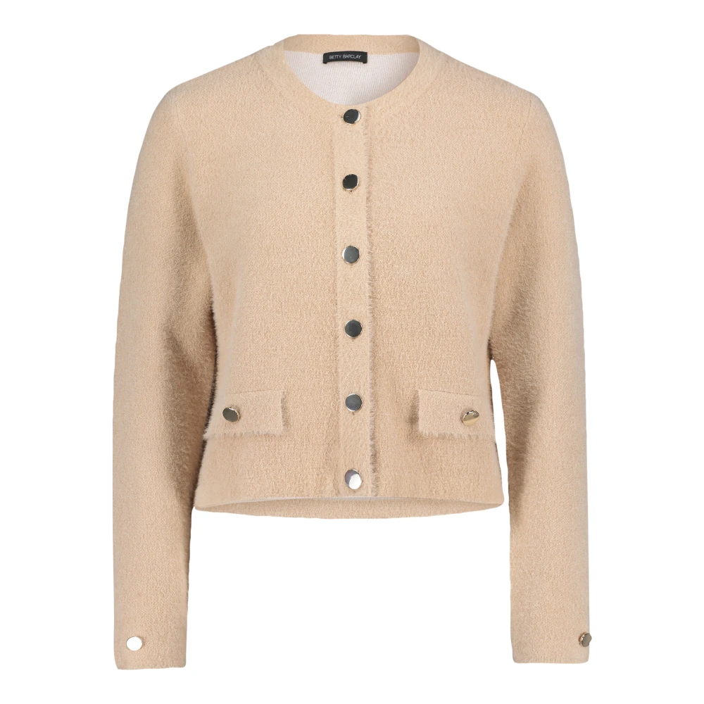 Betty Barclay Chunky Vest met knoopsluiting Beige Dames