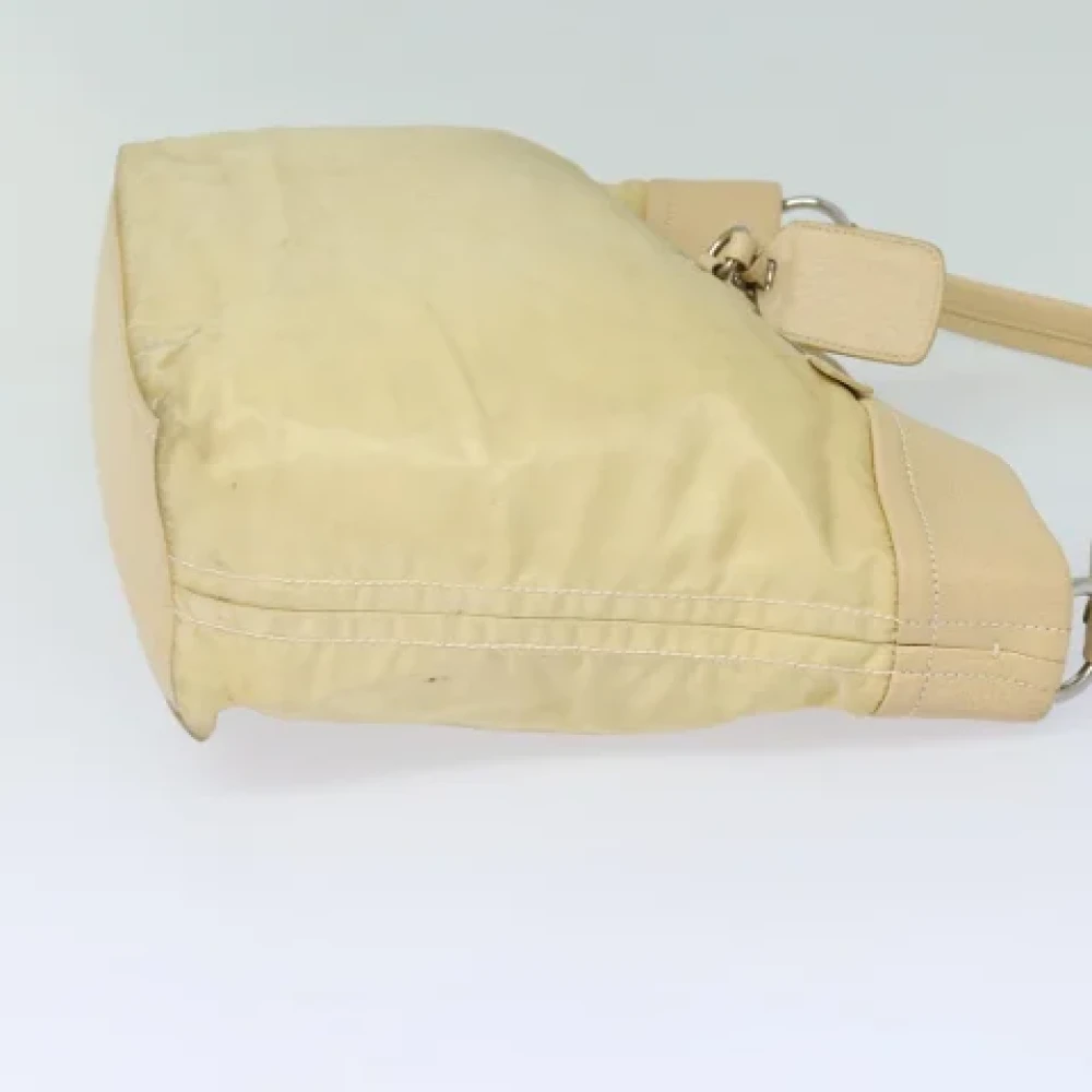 Prada Vintage Pre-owned Fabric prada-bags Beige Dames