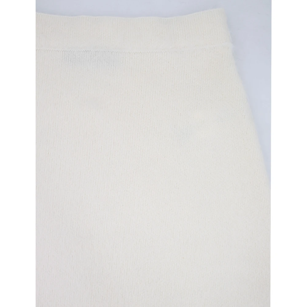 Fabiana Filippi Elegante Mohair Pencil Rok White Dames