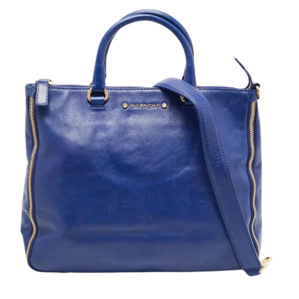 Givenchy Pre-owned Leather totes Blue Dames