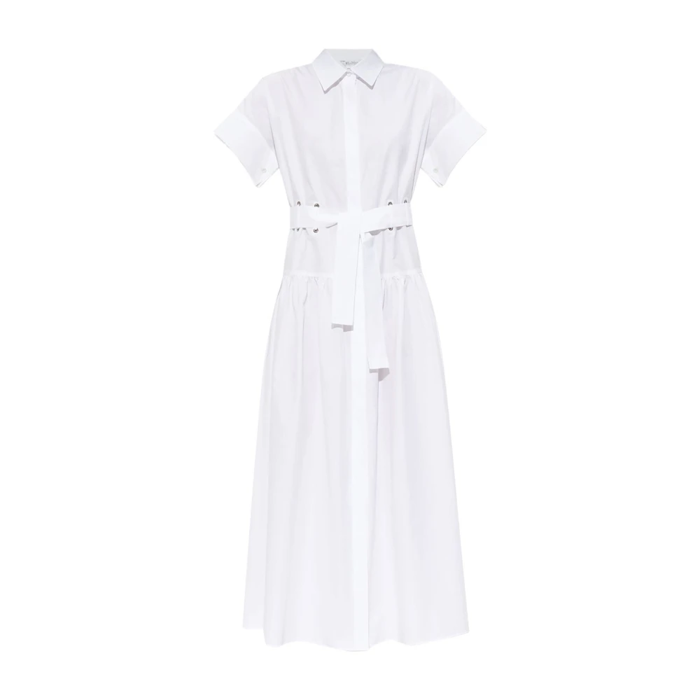 Max Mara Witte Jurk voor Vrouwen Elegante Stijl White Dames