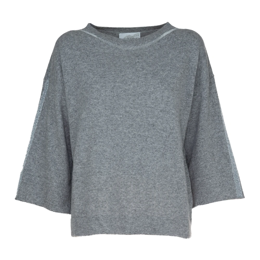 Vicario Cinque Luxe Boxy Sweater Matilde Gray Dames