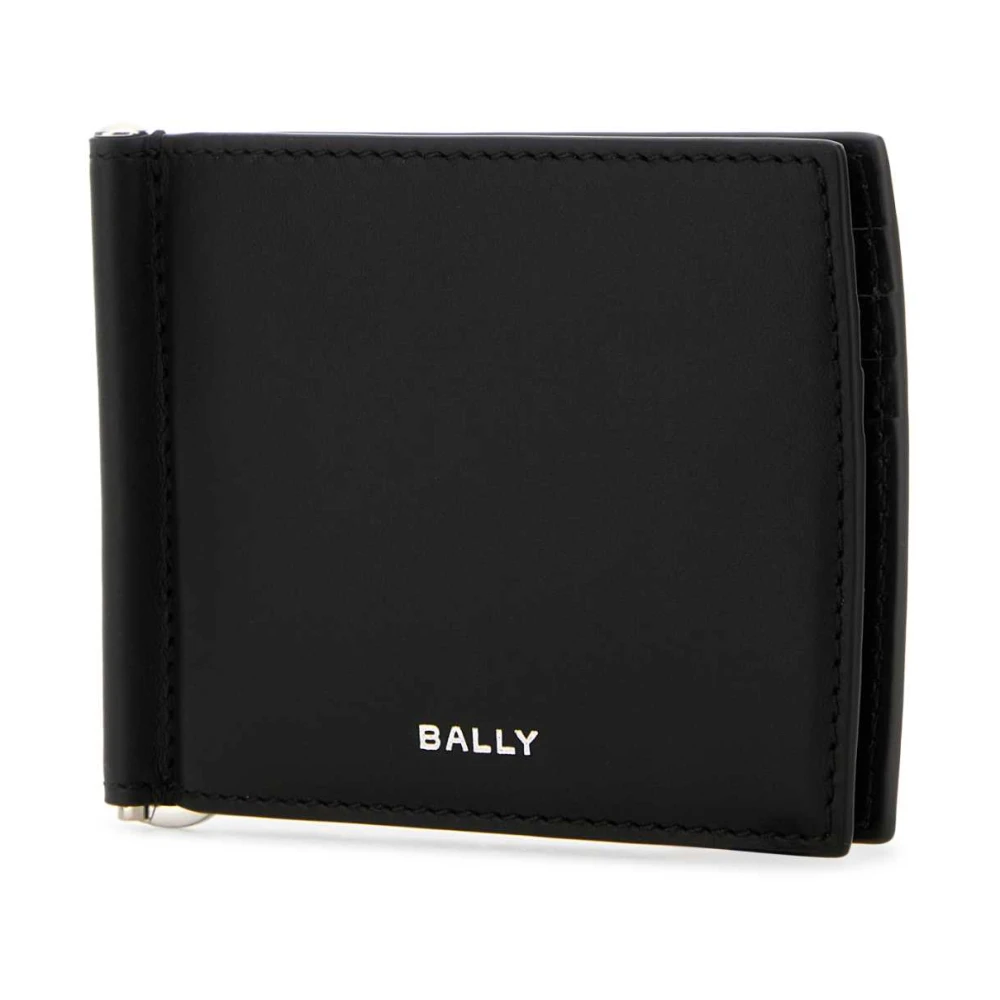 Bally Leren Bi-Fold Kaarthouder Black Heren