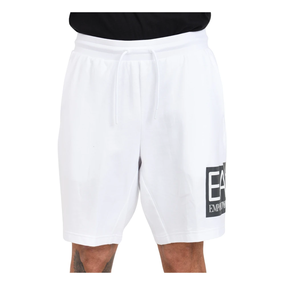 Emporio Armani EA7 Short Shorts White Heren
