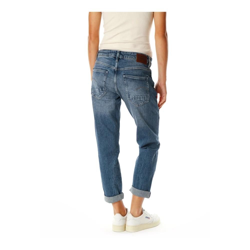 G-Star Mid Waist Boyfriend Fit Jeans Blue Dames