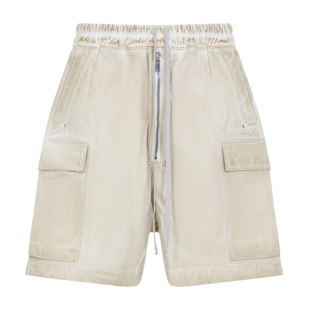 Rick Owens Cargo Style Shorts Beige Heren