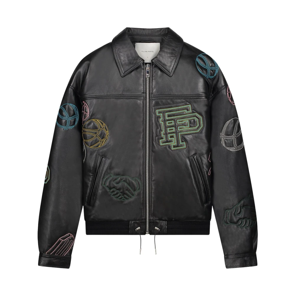 Filling Pieces Leather Jacket Gelato Black Dames