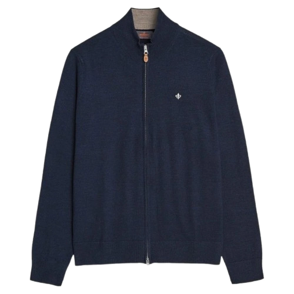 Bla Merino Zip Cardigan Genser Morris Stockholm Dame Miinto.no