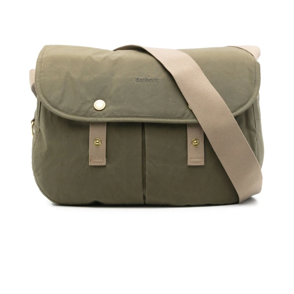Barbour Groene Schoudertas met Zakken Green Heren