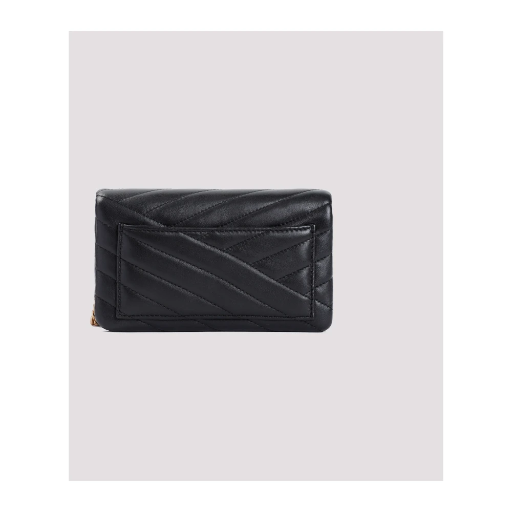 TORY BURCH Chevron Chain Wallet Black Dames